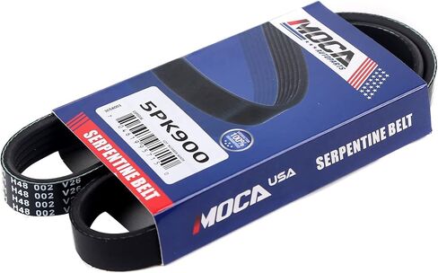 MOCA 5PK900 EPDM Serpentine Belt fits for BMW 1998-2000 Z3 2.8L, 1999-2002 Z3 2.5L, 2001-2002 Z3 3.0L, 2001-2002 Z3 3.2L, for Ford 1987-1988 EXP 1.9L, for Hyundai 2003-2005 Santa Fe 3.5L in Saudi Arabia