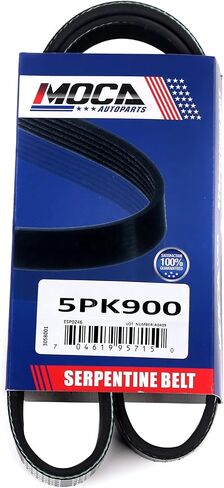 MOCA 5PK900 EPDM Serpentine Belt fits for BMW 1998-2000 Z3 2.8L, 1999-2002 Z3 2.5L, 2001-2002 Z3 3.0L, 2001-2002 Z3 3.2L, for Ford 1987-1988 EXP 1.9L, for Hyundai 2003-2005 Santa Fe 3.5L in Saudi Arabia