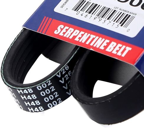 MOCA 5PK900 EPDM Serpentine Belt fits for BMW 1998-2000 Z3 2.8L, 1999-2002 Z3 2.5L, 2001-2002 Z3 3.0L, 2001-2002 Z3 3.2L, for Ford 1987-1988 EXP 1.9L, for Hyundai 2003-2005 Santa Fe 3.5L in Saudi Arabia