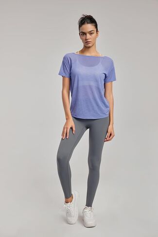 Altiland Open Back Procleout Tirt for Woman ، Ultra-Soft Quick Dry Athletic Tee Yoga تشغيل قمم قصيرة الأكمام in Kuwait