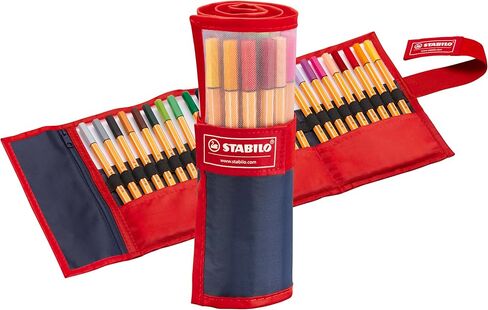 STABILO Fineliner point 88 - Rollerset of 25 - Assorted Colors in Kuwait