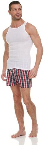 BILLIONHATS 48 Pack of Mens Cotton Undershirt, Ribbed Tank Top A Shirt White Assorted Sizes S-XL, Wholesale Bulk in Saudi Arabia