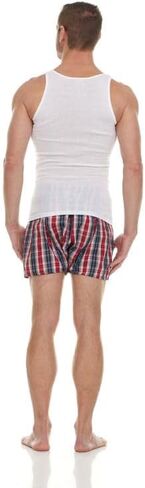 BILLIONHATS 48 Pack of Mens Cotton Undershirt, Ribbed Tank Top A Shirt White Assorted Sizes S-XL, Wholesale Bulk in Saudi Arabia