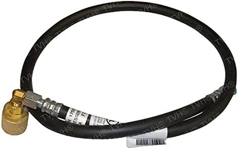 Nissan 48" LPG Forklift Hose with Coupler - Stainless Steel & Rubber, Black in Saudi Arabia
