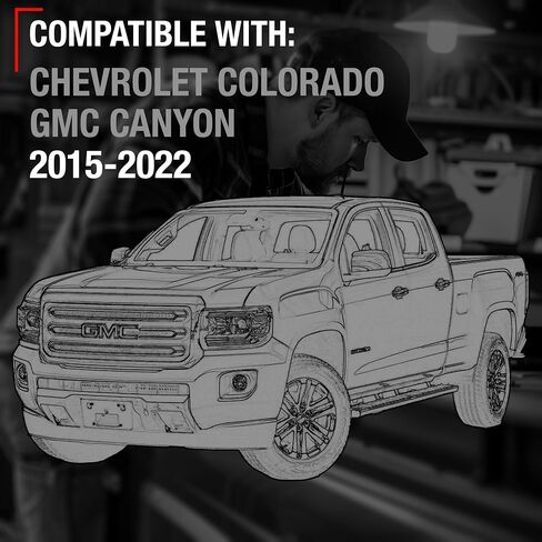 مجموعة مقبض الباب الخلفي ، المعادن المطورة - متوافق مع 2015-2020 شيفروليه كولورادو ؛ GMC Canyon - مقبض مزلاج Liftgate - أسود محكم ، ثقب المفتاح ، ثقب الكاميرا - OEM 84222820 ، 23457650 ، 97912 in Kuwait