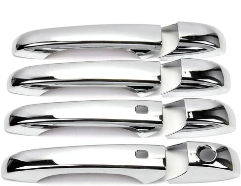 Dreamseek Door Handle Cover Compatible Jeep Grand Cherokee Patriot Compass 07-13, Chrysler 200 300 Sebring, Dodge Avenger Caliber Magnum Durango Grand Caravan Molding Chrome Trim W/O Smart Keyhole in Saudi Arabia
