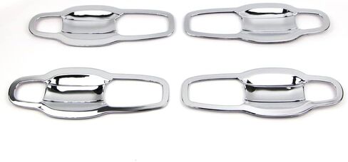 Dreamseek Door Handle Cover متوافق مع Jeep Grand Grand Cherokee Patriot Compass 07-13 ، Chrysler 200 300 Sebring ، Dodge Avenger Caliber Magnum Durango Grand Caravan chompling trim w/o Smart Keyhole in Kuwait