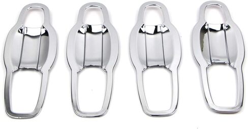 Dreamseek Door Handle Cover متوافق مع Jeep Grand Grand Cherokee Patriot Compass 07-13 ، Chrysler 200 300 Sebring ، Dodge Avenger Caliber Magnum Durango Grand Caravan chompling trim w/o Smart Keyhole in Kuwait