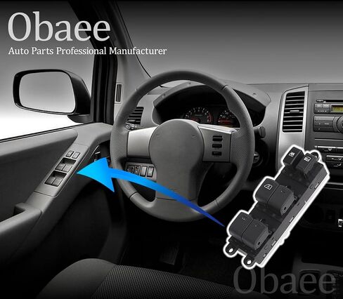 Master Window Switch Power Control Button Front Left Driver Side Compatible with 2005-2012 Nissan Frontier, 2005-2012 Nissan Xterra Replacement OEM 25401-EA003 1 Auto Button 12 Pins in Saudi Arabia