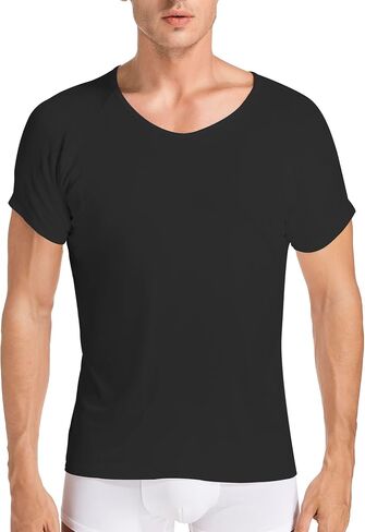 satithry Men's Undershirts with Underarm sweatproof Pads in Kuwait