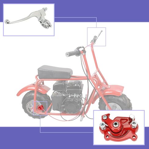 طقم رافعة فرامل المكابح المصغرة مع الفرجار الخلفي المتوافق مع Monster Mega Moto 80cc 105cc ct100u cc100x baja db30 monster motovox mbx10 mbx11 predator 79cc 97cc 100cc in Saudi Arabia