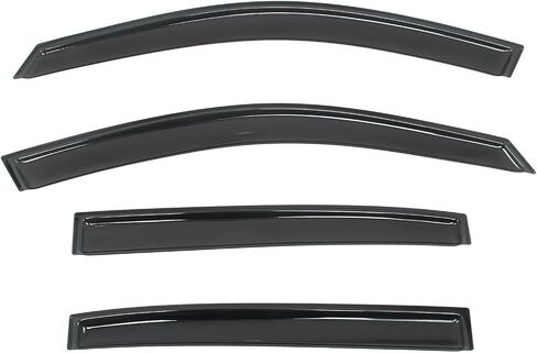 Ikon Motorsports in Hawn Window Vensors متوافقة مع 2013-2017 Honda Accord سيدان ، حراس المطر الدخان النحيف على الطراز ، انحراف الرياح النافذة الجانبية 4pcs in Saudi Arabia