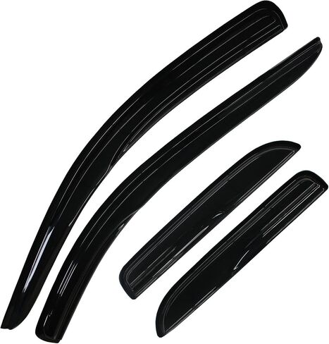 4pcs تنفيس الظل تنافس زجال نافذة ، haihua للذاكرة RAM 02-08 1500 و 03-09 2500 3500 Quad (AKA CREW) CAB خارج طراز Mount Wind Rain Guard in Saudi Arabia