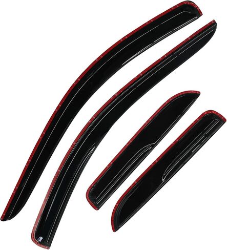4pcs تنفيس الظل تنافس زجال نافذة ، haihua للذاكرة RAM 02-08 1500 و 03-09 2500 3500 Quad (AKA CREW) CAB خارج طراز Mount Wind Rain Guard in Saudi Arabia