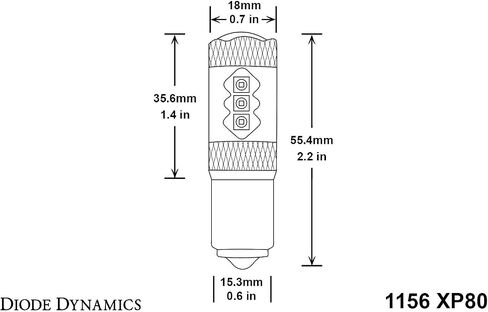 Diode Dynamics 1156 XP80 Turn Signal LED Bulbs (Pair), Amber in Saudi Arabia