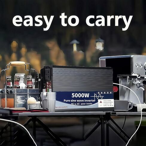3500W POWER UNVERTER 72V DC إلى 110 فولت AC مع شاشة LED منافذ AC مزدوجة المعجبين المزدوجة التي تشع ل RV و CAMP والقوارب والطوارئ المحمولة محمولة محمولة موجة الجيب النقي (شاشة LED ، 3500W 72V) in Kuwait