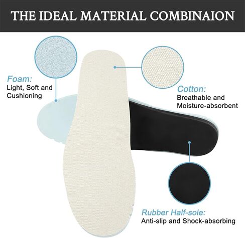 Thin Insoles for Vans Shoes, Replacement Insole Inserts for Foot Comfort and Shock Absorption(US Size:M10.5/W12 / EU Size:44) in Saudi Arabia