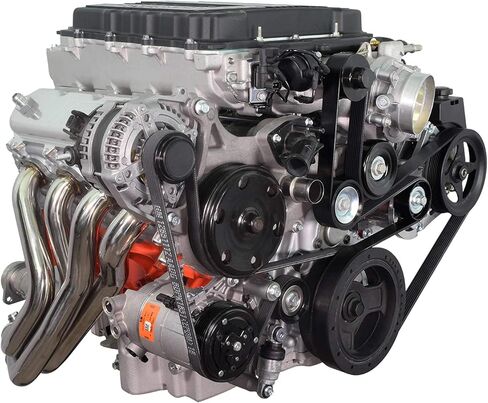 ICT Billet Power Steering Pump Bracket Compatible with LT4 8 Rib Supercharger - Type 2 - Swap Kit Mechanical Steering Designed & Manufactured in The USA Bare Billet Aluminum 551125-1 in Saudi Arabia