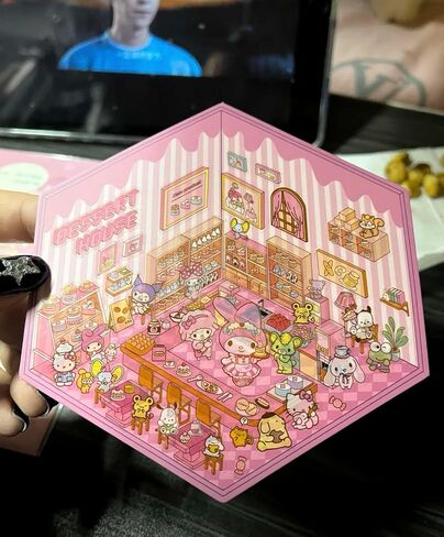 علاج الملصقات - ملصقات متساوي القياس ، ملصقات مشهد ثلاثي الأبعاد حزمة مشاهد ملصقات Sanrio ثلاثية الأبعاد لطيفة للملصقات والبريد للكبار والأطفال in Saudi Arabia