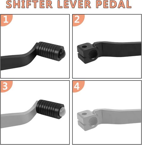 Motorcycle Gear Shifter Shift Lever Pedal Replacement for Kawasaki KLX250 2006-2020 KLX300 KLX300R KLX300SM 2020-2025 CNC Aluminum Gear Shift Lever (Black) in Saudi Arabia
