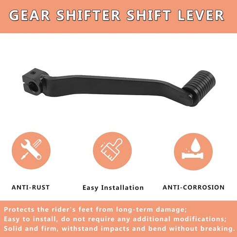 Motorcycle Gear Shifter Shift Lever Pedal Replacement for Kawasaki KLX250 2006-2020 KLX300 KLX300R KLX300SM 2020-2025 CNC Aluminum Gear Shift Lever (Black) in Saudi Arabia