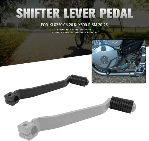 Motorcycle Gear Shifter Shift Lever Pedal Replacement for Kawasaki KLX250 2006-2020 KLX300 KLX300R KLX300SM 2020-2025 CNC Aluminum Gear Shift Lever (Black) in Saudi Arabia