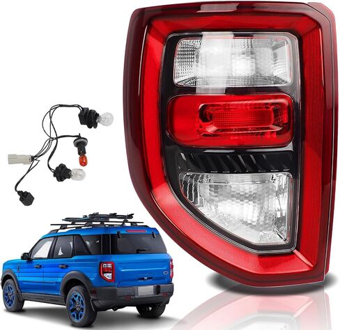 Tail lights Compatible with 2021 2022 2023 Ford Bronco Rear Lights Assemblies OE Factory Style LED Model Taillights Replace M2DZ13404B(Bronco, Right Passenger Sid) in Kuwait