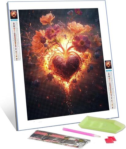 TUMOVO Mechanical Heartt Diamond Painting DIY 5D,Numbering Kit,Human Anatomy Crystal Rhinestone Diamond Paintwork Magical Steampunk Artwork Home Decor Adults Sea Scenics Art Organ Gift(12''Wx 16''H) in Kuwait