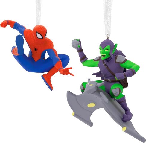 Hallmark Marvel Super Heroes Mystery Christmas الحلي ، مجموعة من 2 ، shatterproof in Saudi Arabia