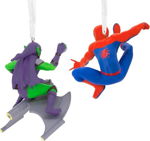 Hallmark Marvel Super Heroes Mystery Christmas الحلي ، مجموعة من 2 ، shatterproof in Saudi Arabia