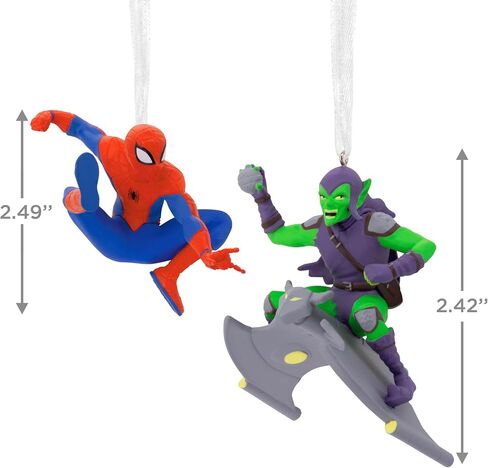 Hallmark Marvel Super Heroes Mystery Christmas الحلي ، مجموعة من 2 ، shatterproof in Saudi Arabia