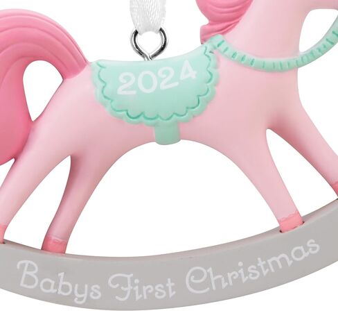 Hallmark Baby's First Rattle Blue 2024 Christmas Ornament, Premium Metal in Kuwait
