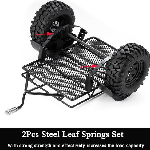 RC Trailer مع Mount Hitch لـ 1/18 TRX4M Defender BRONCO K10 F150 1/24 AXIAL SCX24 AX24 FCX24 RC ROADERS (SCX24) in Kuwait