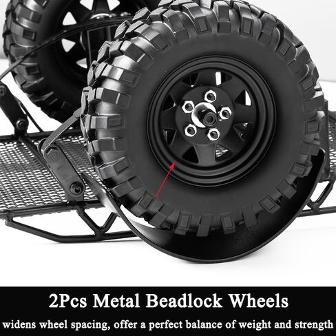 RC Trailer مع Mount Hitch لـ 1/18 TRX4M Defender BRONCO K10 F150 1/24 AXIAL SCX24 AX24 FCX24 RC ROADERS (SCX24) in Kuwait
