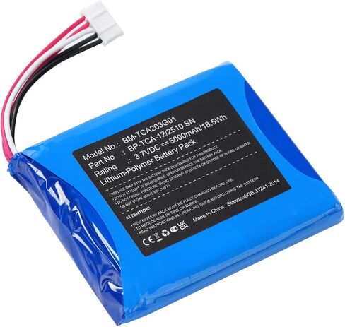 Replacement Battery for Xfinity Home Security Screen, Technicolor TCA203 TCA203COMG, P/N GSP055771 BP-TCA-12/2510 SN (4500mAh) Li-Polymer in Kuwait