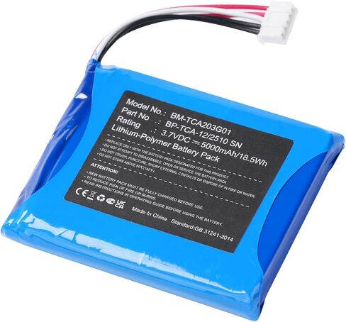 Replacement Battery for Xfinity Home Security Screen, Technicolor TCA203 TCA203COMG, P/N GSP055771 BP-TCA-12/2510 SN (4500mAh) Li-Polymer in Kuwait