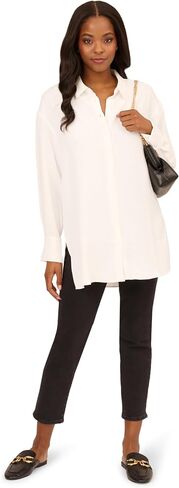 Adrianna Papell Women's Airflow Woven Button أسفل الشقوق الجانبية in Saudi Arabia