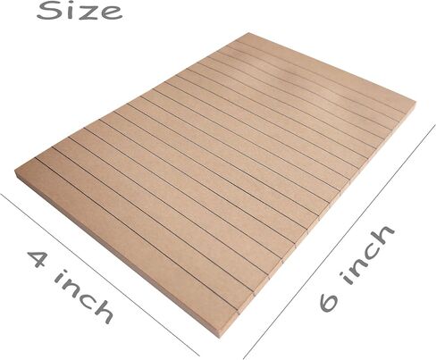 Lined Sticky Notes 4x6 Inch,6 Bright Colors Self-Stick Note Pads,Ruled Post Stickies Super Sticking Power Memo Pads,6 Pads,45 Sheets/Pad in Saudi Arabia