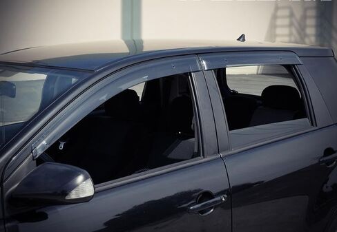 WellVisors Window Visors Wind Deflectors Compatible with Scion xA 2004-2007 Premium Series Rain Guards 3-847SC001 in Saudi Arabia
