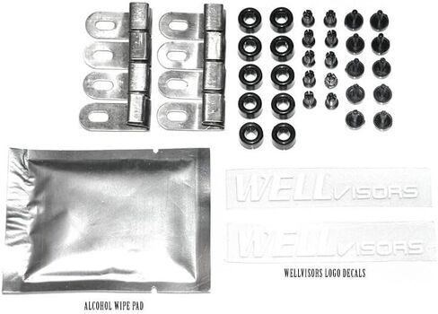 WellVisors Window Visors Wind Deflectors Compatible with Scion xA 2004-2007 Premium Series Rain Guards 3-847SC001 in Saudi Arabia