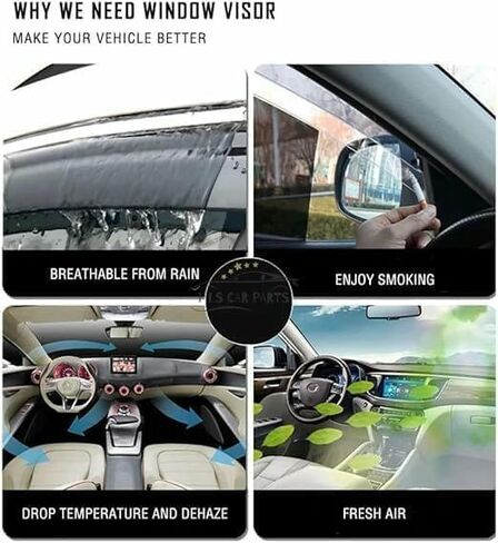 Qiling Car Wind Deflectors لألعاب وأوتا Scion XB 2003-2006 ، أحجال نوافذ السيارات جودة Acrylic Car Window Sun Fongras in Saudi Arabia