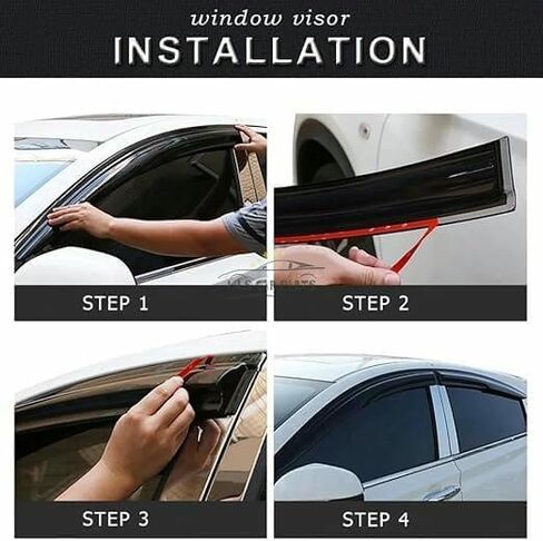 Qiling Car Wind Deflectors لألعاب وأوتا Scion XB 2003-2006 ، أحجال نوافذ السيارات جودة Acrylic Car Window Sun Fongras in Saudi Arabia