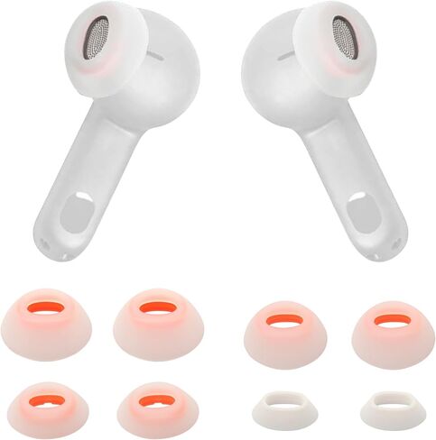 Tune Flex Earphone Tips 4 Pairs Replacement Ear Tips Compatible with JBL Tune Flex Earphones Silicone Ear Buds Tips XS/S/M/L 4 Size Earbuds Tips Set (4 Pairs, Black) in Kuwait