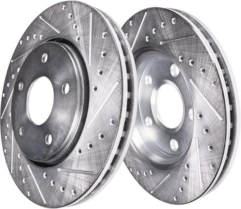 Detroit Axle-مجموعة الفرامل الأمامية لعام 2006-2018 دودج رام 1500 ، 2007-2009 دودج دورانغو كرايسلر أسبن 5-LUG حفر ودوارات فرامل محفوظة in Saudi Arabia