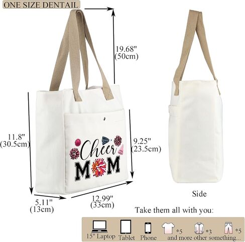 MBMSO Cheer Tote Bag - Mom & Cheerleaders Gift - Cheerleading Sports Bag in Saudi Arabia