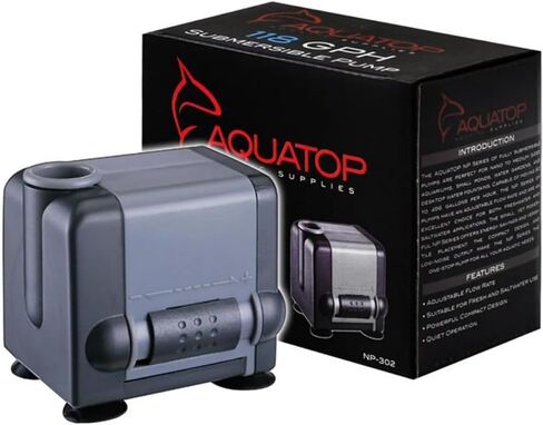 Aquatop NP-305 Aquarium Submersible Pump – 80 GPH Adjustable Flow for Fish Tanks, Small Water Features, and Sumps, Energy-Efficient Design in Saudi Arabia