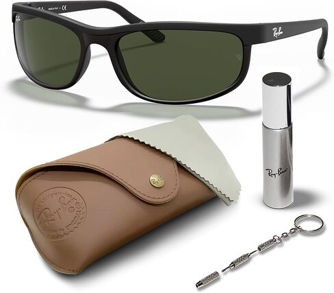 Ray-Ban RB2027 Predator 2 مستطيل الشكل الشمسي مع حزمة مجموعة النظارات الرسمية in Saudi Arabia
