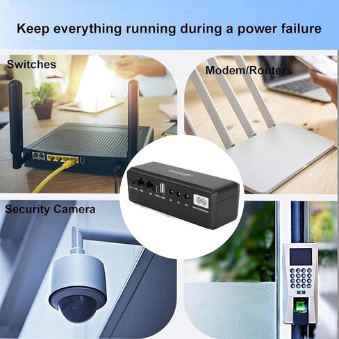 UPS Battery Backup High Capacity Uninterruptible Power Supply for Camera Router Modem (US Plug) in Saudi Arabia