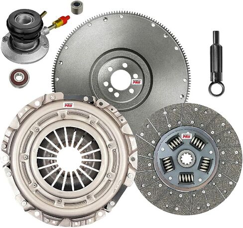 ClutchMaxPRO Heavy Duty OEM Clutch Kit with Flywheel with Slave Cylinder Compatible with 1996-2001 Chevy Blazer S-10 GMC Jimmy Sonoma C K 1500 Savana 4.3L (CP04153HDWS-FW167529-CK) in Saudi Arabia