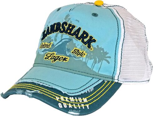 Margaritaville Landshark Heavy Stone Wash Mesh Trucker Hat in Saudi Arabia